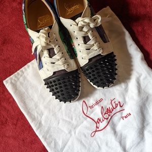 Christian LouBoutin Graffiti Spiked Shoes
